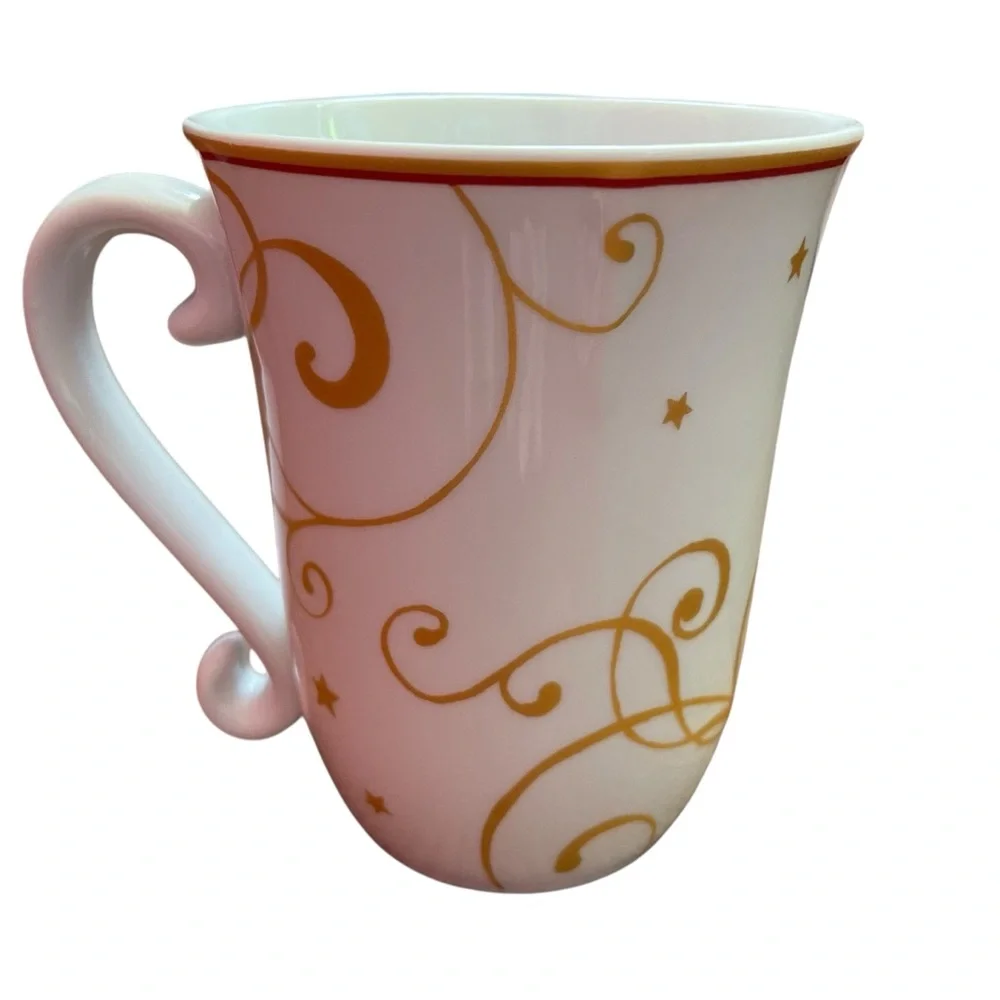 WILLIAMS SONOMA Twas the night before Christmas Mug Santa Sleigh Reindeer